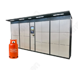 Smart 24 Hours Wifi Vending Locker LPG LNG Gas Exchange Cylinder Click And Collect Credit Card Payment