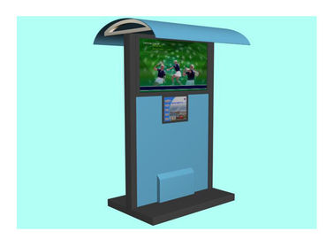 Πολυμέσα που διαφημίζουν το αδιάβροχο περίπτερο, υπαίθριο σύστημα περίπτερων οθόνης αφής LCD με το καταφύγιο