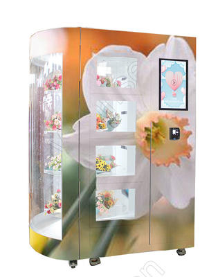 Η μίνι ανθοδέσμη μηχανών ντουλαπιών πώλησης λουλουδιών Mart αυξήθηκε πληρωμή έξυπνων καρτών Flores