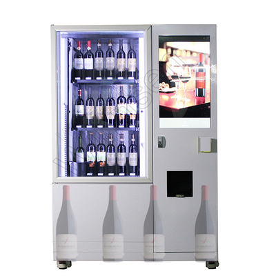 Μηχανή πώλησης μπουκαλιών κρασιού φραγμών επαλήθευσης ηλικίας 22 ίντσα για το γυαλί 6mm