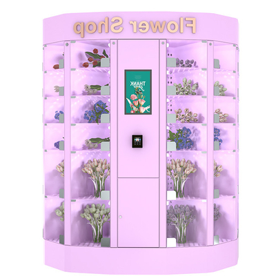 Η μηχανή ντουλαπιών πώλησης λουλουδιών ψύξης φρέσκια ξεραίνει 18,5 ίντσα