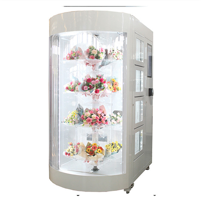 Φρέσκια μηχανή πώλησης ανθοδεσμών ODM λουλουδιών Winnsen με το σύστημα ψύξης