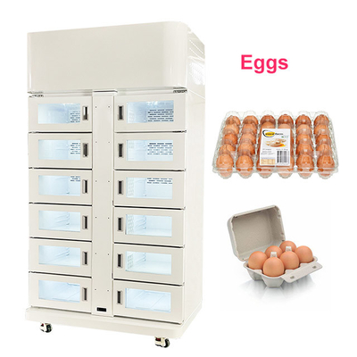 Εικονική οθόνη Φάρμα ΑΤΜ Επιχειρηματική αυτο-έξυπνη συσκευασμένη αυγά ψυγείο Vending ντουλάπι