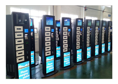 Δημόσιο φραγμών περίπτερο σταθμών χρέωσης συσκευών χαρτοπαικτικών λεσχών κινητό με 19 ίντσα που διαφημίζει την οθόνη LCD