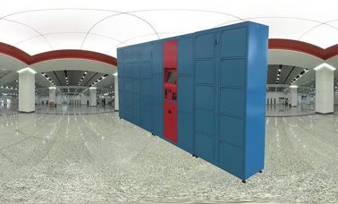 Δημόσια ντουλάπια αερολιμένων σταθμών τρένου σχολικής αποθήκευσης μετάλλων με την έξυπνη πρόσβαση πιστωτικών καρτών κλειδαριών