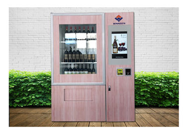 Αυτόματη έξυπνη μηχανή πώλησης κρασιού πολυμέσων με το σύστημα ανελκυστήρων, περίπτερο πώλησης μπύρας χυμού