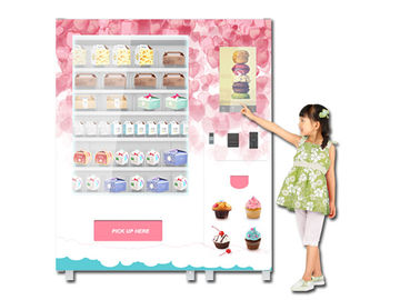 Χρησιμοποιημένη νόμισμα μηχανή πώλησης τροφίμων διαφήμισης, μηχανή πώλησης πρόχειρων φαγητών ψωμιού Cupcake