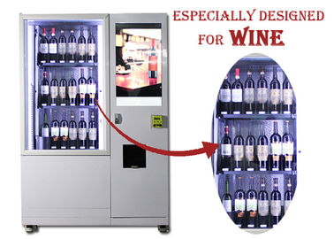 Αυτόματη μηχανή πώλησης μπουκαλιών κόκκινου κρασιού ανελκυστήρων με το σύστημα ανελκυστήρων και μεταφορέων