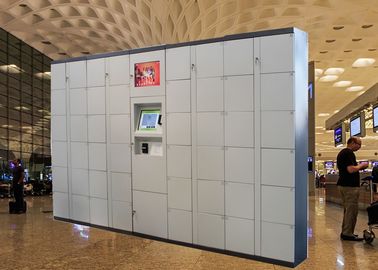 Ηλεκτρονικό έξυπνο ντουλάπι αποθήκευσης αποσκευών αερολιμένων κώδικα ασφαλείας με την πληρωμή καρτών και τη μακρινή διοικητική πλατφόρμα