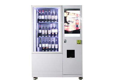 Ψυγείο ψύξης μεγάλης χωρητικότητας μπουκάλι κρασί μηχανή αυτόματης πώλησης με οθόνη αφής 22 ιντσών