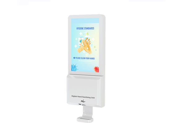 Sanitizer χεριών διανομέας 16/9 ψεκασμού επίδειξη συστημάτων σηματοδότησης LCD αρρενωπή