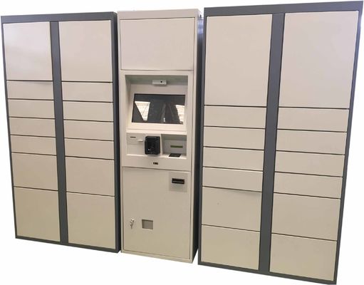 Έξυπνο ντουλάπι ενοικίου αποθήκευσης αποσκευών με την πληρωμή με πιστωτική κάρτα του Μπιλ νομισμάτων για την υπεραγορά