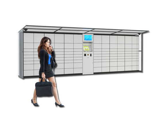 Ηλεκτρονικό έξυπνο ντουλάπι αποθήκευσης αποσκευών αερολιμένων κώδικα ασφαλείας με την πληρωμή καρτών και τη μακρινή διοικητική πλατφόρμα