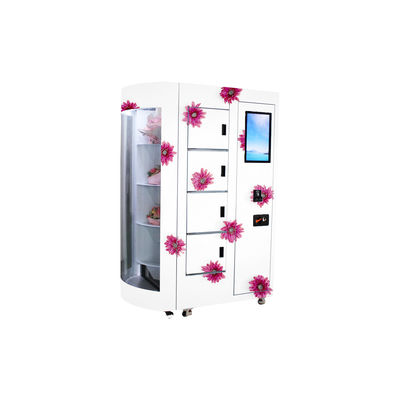 Αυξήθηκε φρέσκια μηχανή πώλησης αυτοεξυπηρετήσεων λουλουδιών με το διαφανές παράθυρο τηλεχειρισμού που παρουσιάζει σύστημα ψύξης