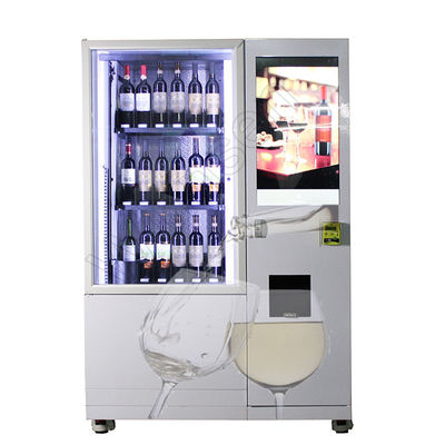 Έξυπνη επαλήθευση ηλικίας Combo μηχανών πώλησης CHAMPAGNE ψυγείων