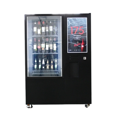 Μηχανή πώλησης ουίσκυ μπουκαλιών μπύρας κόκκινου κρασιού με το σύστημα ανελκυστήρων ανελκυστήρων