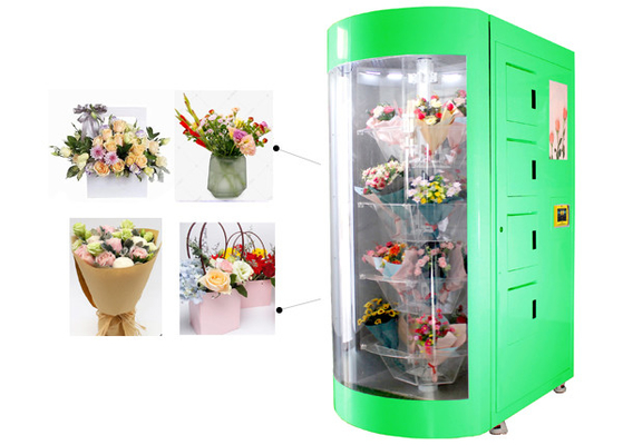 Ισπανική μηχανή πώλησης ανθοδεσμών γλωσσικών Floral καταστημάτων με το σπίτι άνθισης και τον έλεγχο θερμοκρασίας