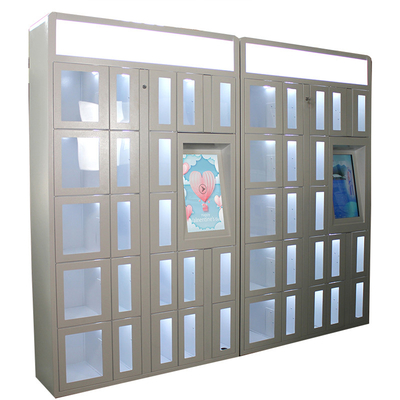 Ελασματοποιημένη εν ψυχρώ μηχανή πώλησης ντουλαπιών χάλυβα με τη διαφήμιση των διαφανών πορτών λειτουργίας