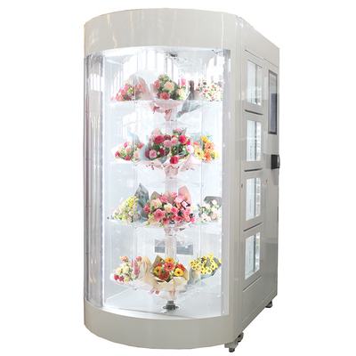 Η μηχανή πώλησης λουλουδιών διαφήμισης LCD φρέσκια αυξήθηκε με τον ελεγκτή θερμοκρασίας