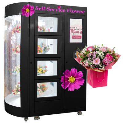 Φρέσκια μηχανή πώλησης λουλουδιών αυτοεξυπηρετήσεων Winnsen χωρίς υπάλληλο προσωπικού