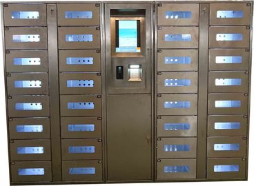ποιότητας  Stainless Steel Vending Locker With LED Lights And Transparent Doors Remote Control Function εργοστάσιο