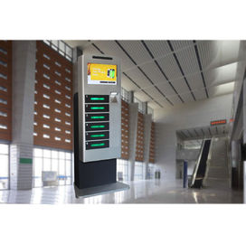 Ντουλάπι σταθμών τηλεφωνικής χρέωσης κυττάρων οθόνης LCD εσωτερική χρήση με τη μακρινή λειτουργία διαφήμισης πλατφορμών
