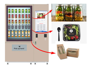 Μηχανή πώλησης βάζων σαλάτας Winnsen, μηχανές Cupcake Vneding με το σύστημα ζωνών