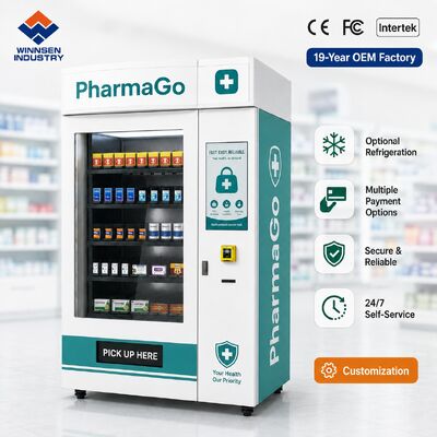Ποιότητα Winnsen Outdoor Pharmacy Vending Machine 24/7 Smart Medicine Kiosk for Drug Store Front εργοστάσιο