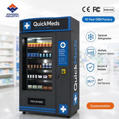 Ποιότητα Winnsen Compact Pharmacy Vending Machine Slim Touch Screen Medicine Dispenser for Hotel Airport εργοστάσιο