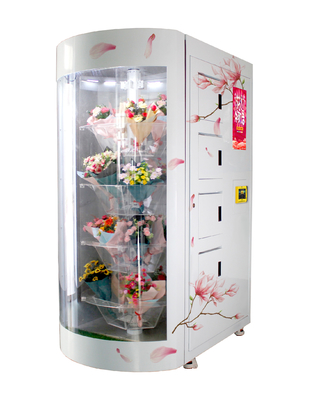 Άσπρη μηχανή πώλησης λουλουδιών 24 ωρών Winnsen συνήθειας