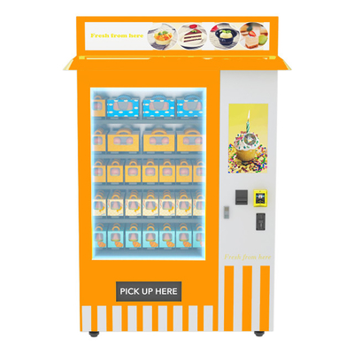 Σάντουιτς Cupcake μεταφορέων ζωνών μηχανών πώλησης ψυκτικού μέσου φρούτων με τον ανελκυστήρα